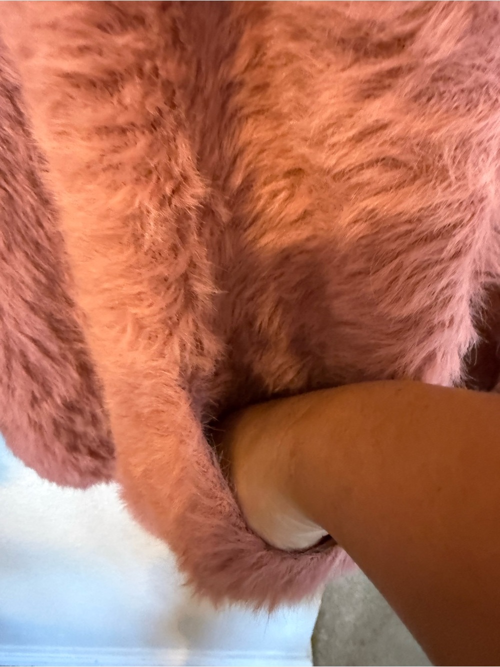 aerie Plush Open-Front Cardigan Sweater in Dusty Rose medium free people - Picture 11 of 13